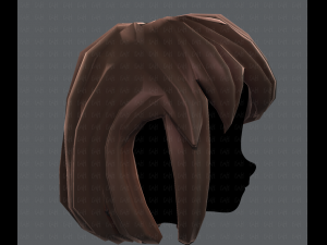 3d hair style for girl v12 3D Model
