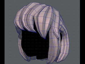 3d hair style for girl v12 3D Model