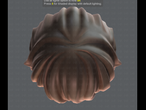 3d hair style for girl v12 3D Model