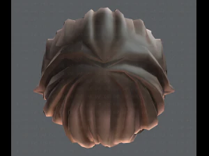 3d hair style for girl v12 3D Model