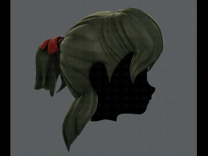 3d hair style for girl v13 3D Model
