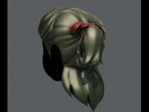 3d hair style for girl v13 3D Model