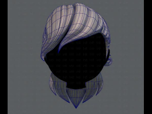 3d hair style for girl v13 3D Model