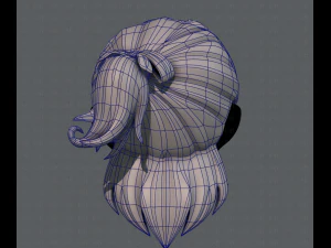3d hair style for girl v13 3D Model