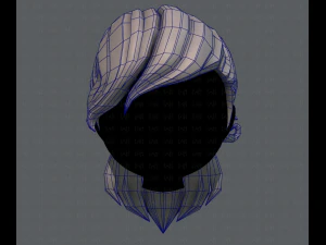 3d hair style for girl v13 3D Model