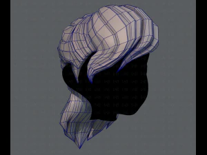 3d hair style for girl v13 3D Model