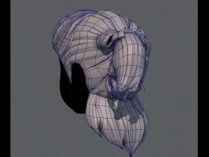 3d hair style for girl v13 3D Model