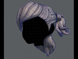 3d hair style for girl v13 3D Model