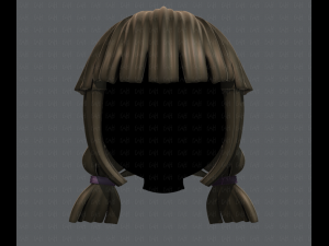 3d hair style for girl v14 Model 3D