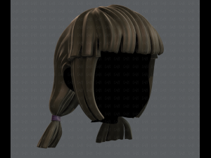 3d hair style for girl v14 Model 3D