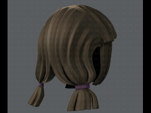 3d hair style for girl v14 Model 3D
