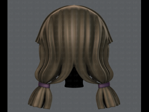 3d hair style for girl v14 Model 3D