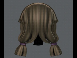 3d hair style for girl v14 3D Model