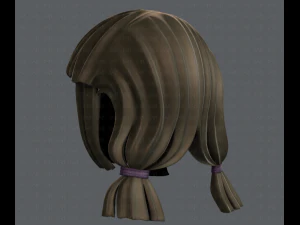 3d hair style for girl v14 3D Model