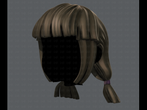 3d hair style for girl v14 Model 3D