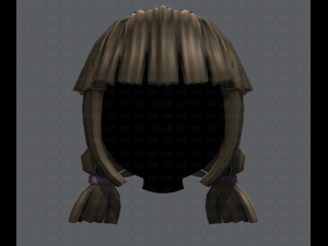 3d hair style for girl v14 Model 3D