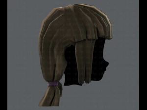 3d hair style for girl v14 3D Model