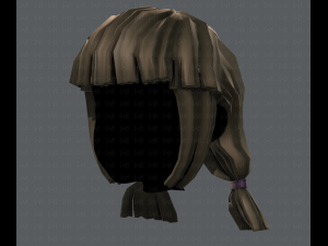 3d hair style for girl v14 Model 3D