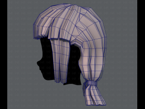3d hair style for girl v14 Model 3D