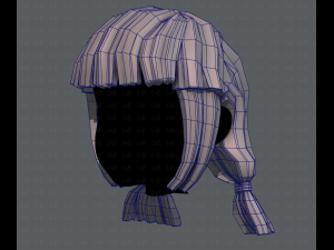 3d hair style for girl v14 Model 3D