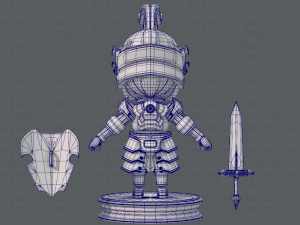 armor character 3D Модель