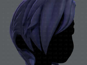 3d hair style for boy v08 3D Model