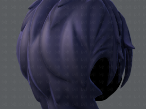 3d hair style for boy v08 3D Model