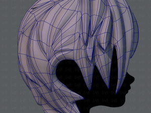 3d hair style for boy v08 3D Model