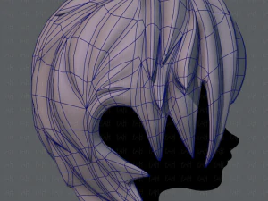 3d hair style for boy v08 3D Model