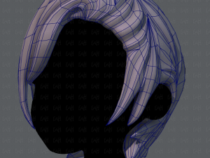 3d hair style for boy v08 3D Model