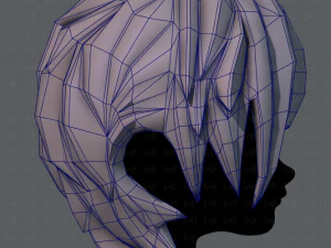 3d hair style for boy v08 3D Model