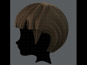 3d hair style for boy v09 3D Model