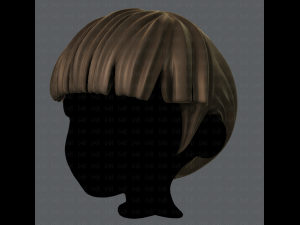 3d hair style for boy v09 3D Model