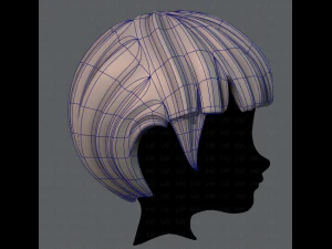 3d hair style for boy v09 3D Model