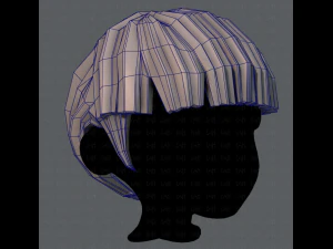 3d hair style for boy v09 3D Model