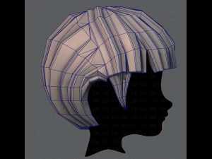3d hair style for boy v09 3D Model