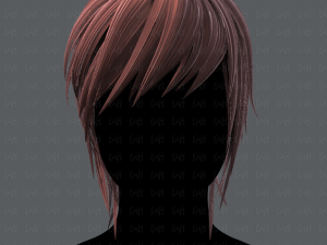 3d hair style for woman typeb v01 3D 模型