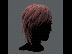 3d hair style for woman typeb v01 3D 模型