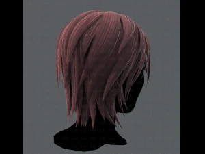 3d hair style for woman typeb v01 3D Model