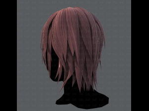 3d hair style for woman typeb v01 3D 模型