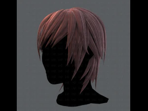 3d hair style for woman typeb v01 3D Model