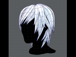3d hair style for woman typeb v01 3D 模型