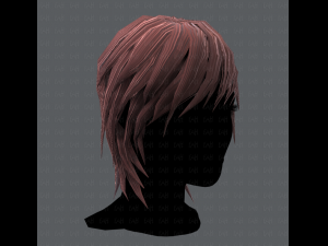 3d hair style for woman typeb v01 3D 模型