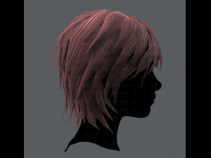3d hair style for woman typeb v01 3D 模型