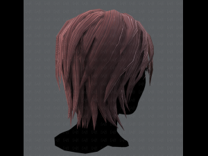3d hair style for woman typeb v01 3D 模型