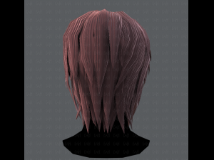 3d hair style for woman typeb v01 3D 模型