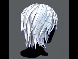 3d hair style for woman typeb v01 3D Model