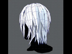 3d hair style for woman typeb v01 3D Model