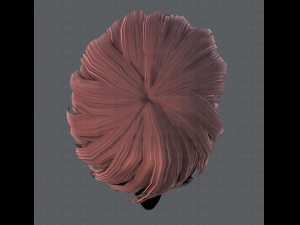 3d hair style for woman typeb v01 3D 模型