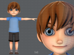 boy character 3D Model